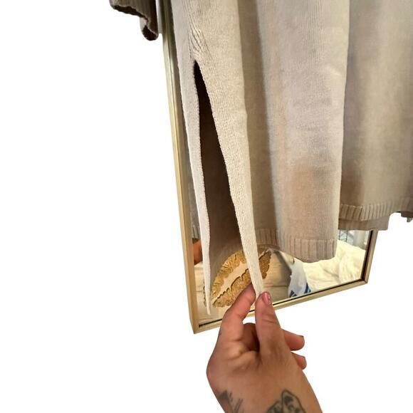 5 for $40 SALE! Modern Soul Tan Mock Turtle Neck Xtra Long Sweater sz XL - Picture 4 of 13